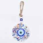 Φυσητό Κρεμαστό Μάτι με Χρωματιστά  Πετραδάκια