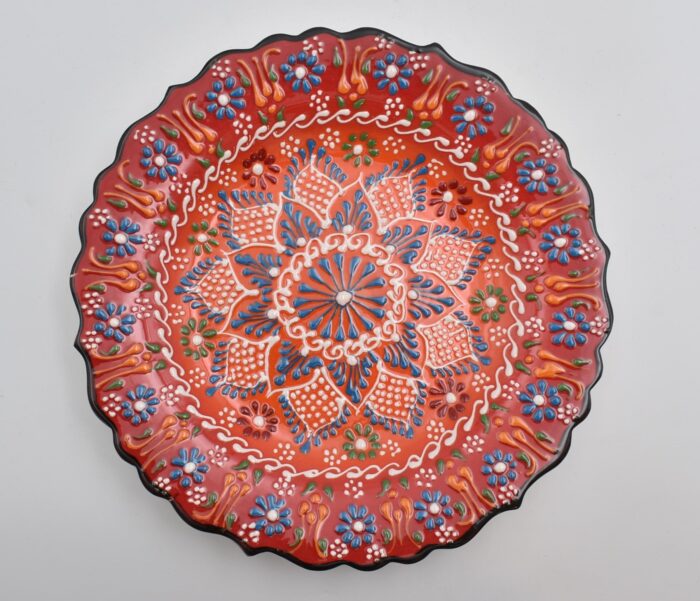 Κεραμικό Πιάτο με Ανάγλυφα Μοτίβα - Image 7