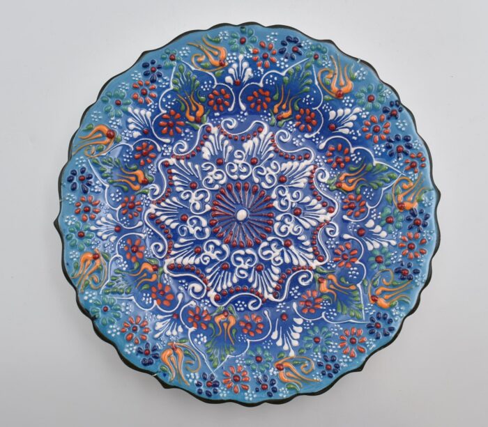 Κεραμικό Πιάτο με Ανάγλυφα Μοτίβα - Image 8