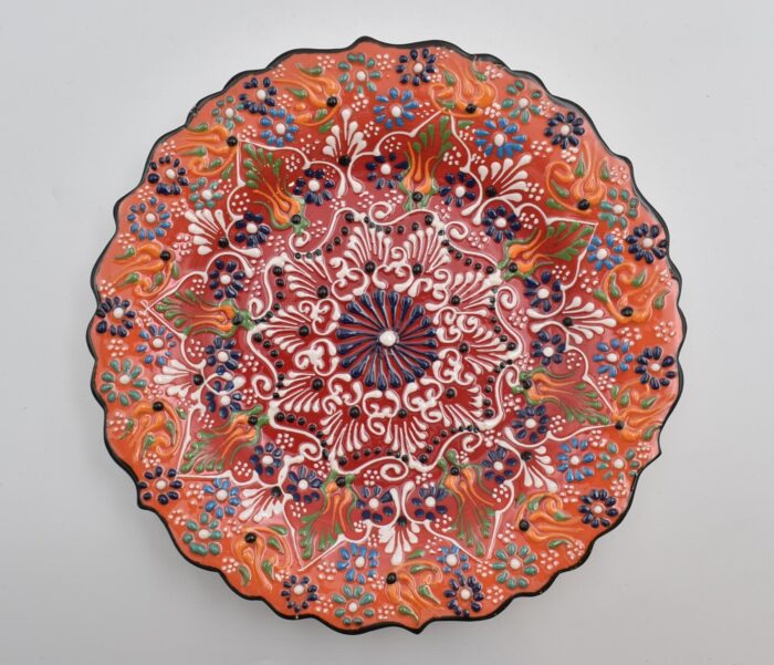 Κεραμικό Πιάτο με Ανάγλυφα Μοτίβα - Image 9