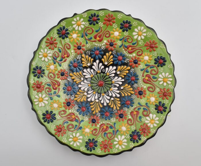 Κεραμικό Πιάτο με Ανάγλυφα Μοτίβα - Image 10