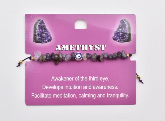 Βραχιόλι Καλοτυχίας με Φυσικές Πέτρες & Μάτι - Image 4