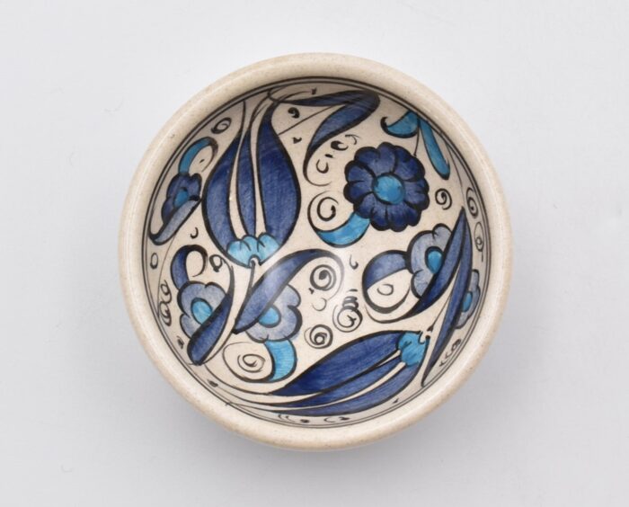 Κεραμικό Διακοσμητικό Μπωλ με Λουλούδια - Image 3