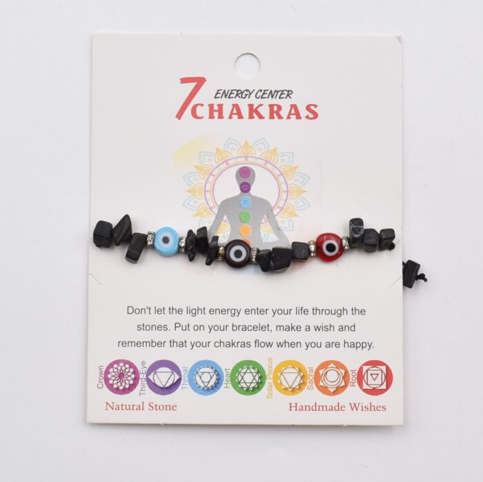 Βραχιόλι Καλοτυχίας με Φυσικές Πέτρες & Μάτι - Image 33