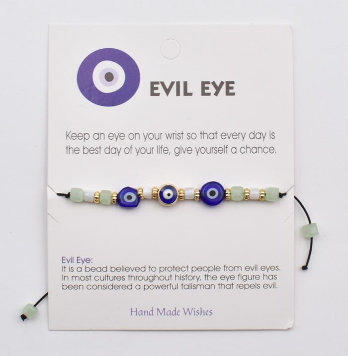 Βραχιόλι Καλοτυχίας με Φυσικές Πέτρες & Μάτι - Image 37