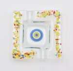 Σταχτοδοχείο Φυσητό Γυαλί Μάτι