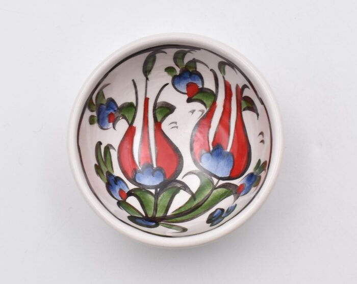 Κεραμικό Διακοσμητικό Μπωλ με Λουλούδια - Image 4