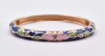 Βραχιόλι – Χειροπέδα με Ανάγλυφο Σμάλτο & Λουλούδια - Image 66