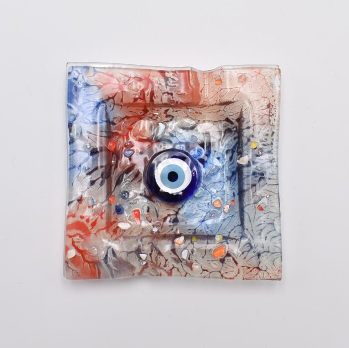 Σταχτοδοχείο Φυσητό Γυαλί Μάτι - Image 9