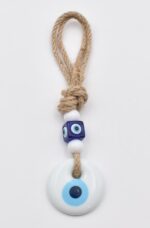 Κρεμαστό Γυάλινο Μάτι Γαλάζιο & Άσπρο - Image 2