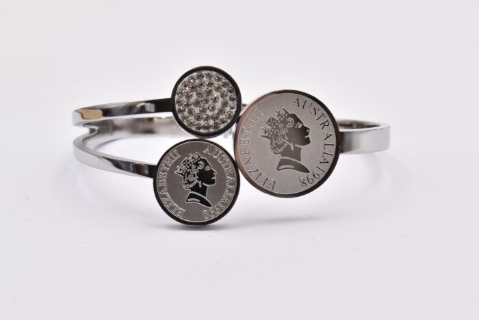 Ατσάλινο Βραχιόλι – Χειροπέδα Επιχρυσωμένη με Μάτι & Ποικιλία Στοιχείων - Image 33