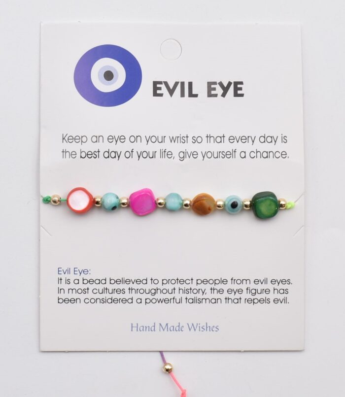 Βραχιόλι Καλοτυχίας με Φυσικές Πέτρες & Μάτι - Image 44