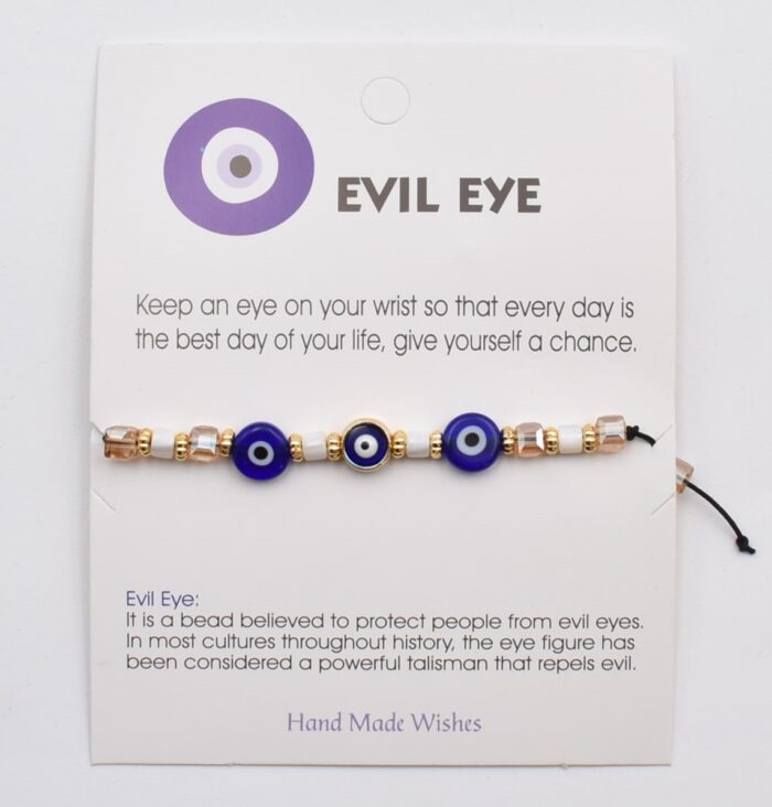 Βραχιόλι Καλοτυχίας με Φυσικές Πέτρες & Μάτι - Image 45