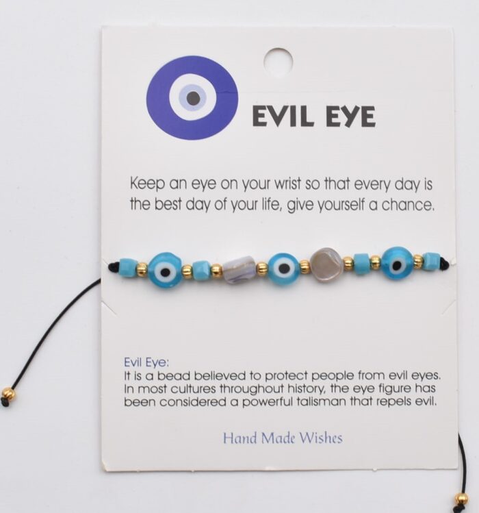 Βραχιόλι Καλοτυχίας με Φυσικές Πέτρες & Μάτι - Image 47
