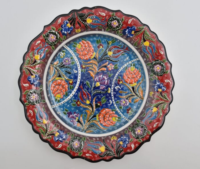 Κεραμικό Πιάτο με Ανάγλυφα Μοτίβα - Image 6