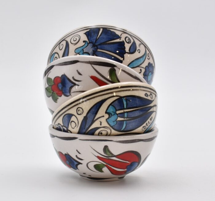 Κεραμικό Διακοσμητικό Μπωλ με Λουλούδια - Image 5