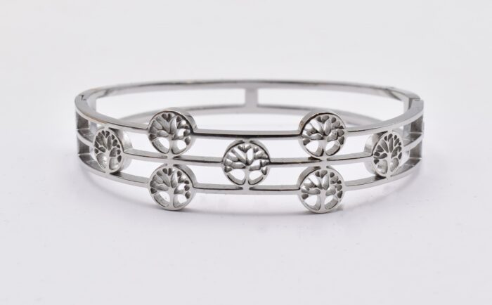 Ατσάλινο Βραχιόλι – Χειροπέδα Επιχρυσωμένη με Μάτι & Ποικιλία Στοιχείων - Image 41