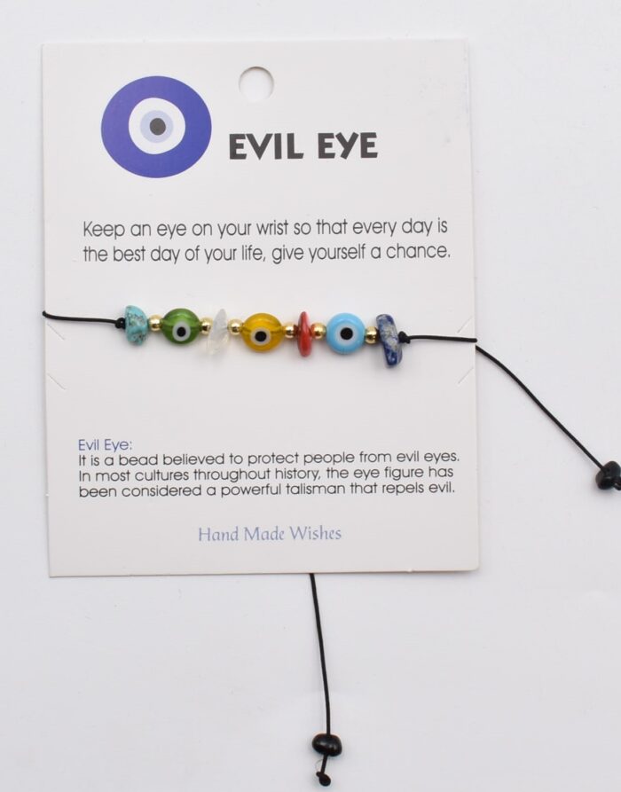 Βραχιόλι Καλοτυχίας με Φυσικές Πέτρες & Μάτι - Image 60