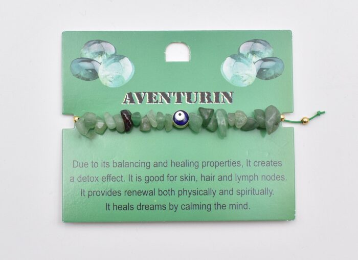 Βραχιόλι Καλοτυχίας με Φυσικές Πέτρες & Μάτι - Image 7