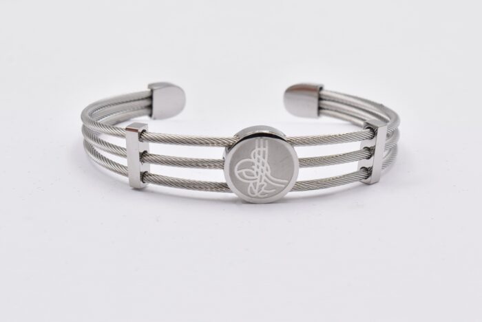 Ατσάλινο Βραχιόλι – Χειροπέδα Επιχρυσωμένη με Μάτι & Ποικιλία Στοιχείων - Image 60