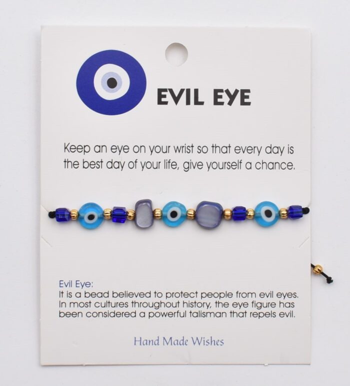 Βραχιόλι Καλοτυχίας με Φυσικές Πέτρες & Μάτι - Image 70