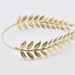 Στεφάνι Μαλλιών Χρυσό  με Φύλλα