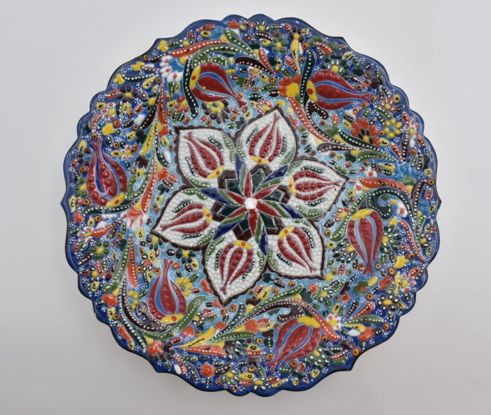 Κεραμικό Πιάτο με Ανάγλυφα Μοτίβα - Image 8