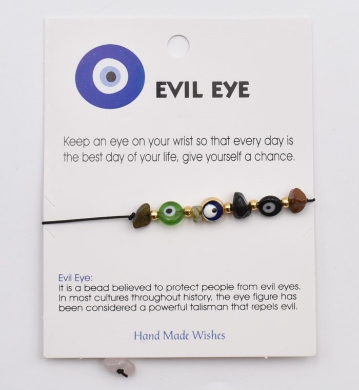 Βραχιόλι Καλοτυχίας με Φυσικές Πέτρες & Μάτι - Image 74