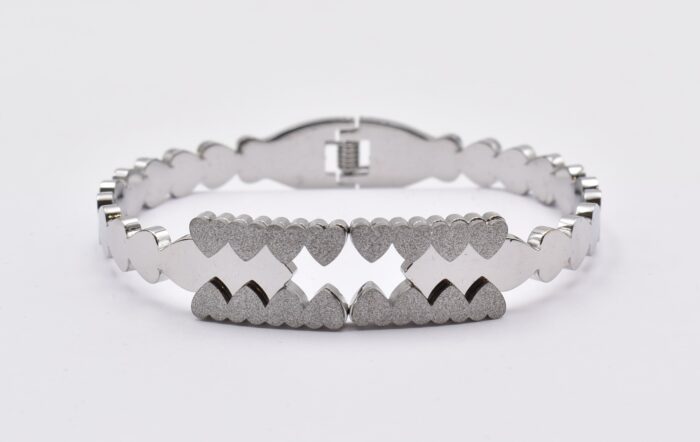 Ατσάλινο Βραχιόλι – Χειροπέδα Επιχρυσωμένη με Μάτι & Ποικιλία Στοιχείων - Image 77