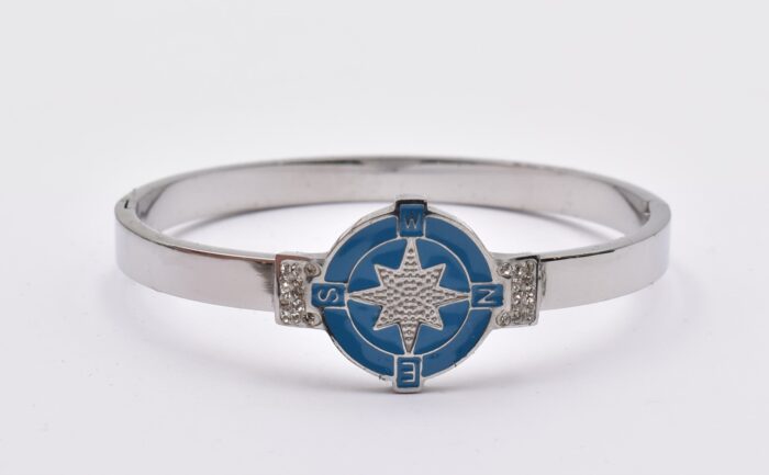 Ατσάλινο Βραχιόλι – Χειροπέδα Επιχρυσωμένη με Μάτι & Ποικιλία Στοιχείων - Image 86