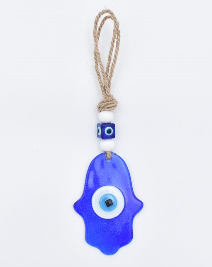 Φυσητό Μάτι  Μπλε Γυαλί Χέρι Της Φατμά - Image 2