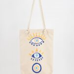 Τσάντα Ώμου Τυπωμένη Μάτι