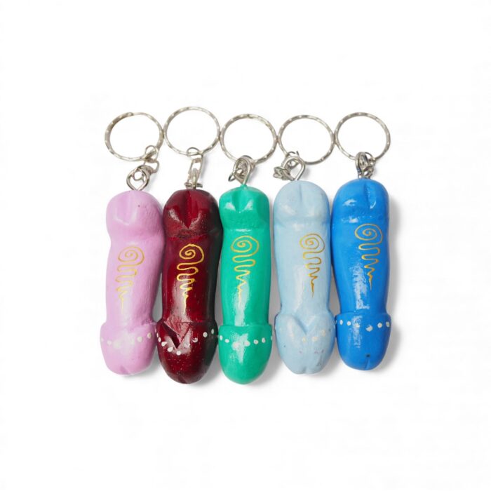 Μπρελόκ Ξύλινος Φαλλός Με Μάτι - Image 3