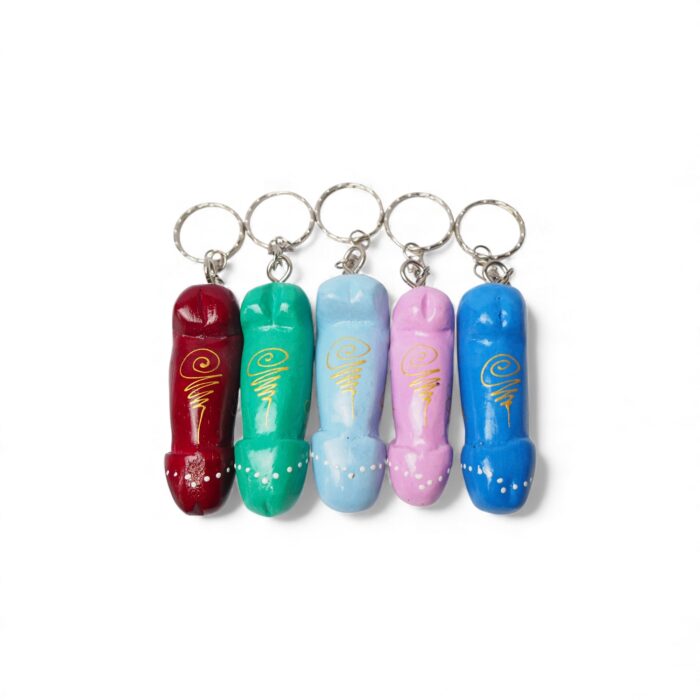 Μπρελόκ Ξύλινος Φαλλός Με Μάτι - Image 2