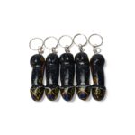 Μπρελόκ Ξύλινος Μαύρος Φαλλός Μάτι - Image 2