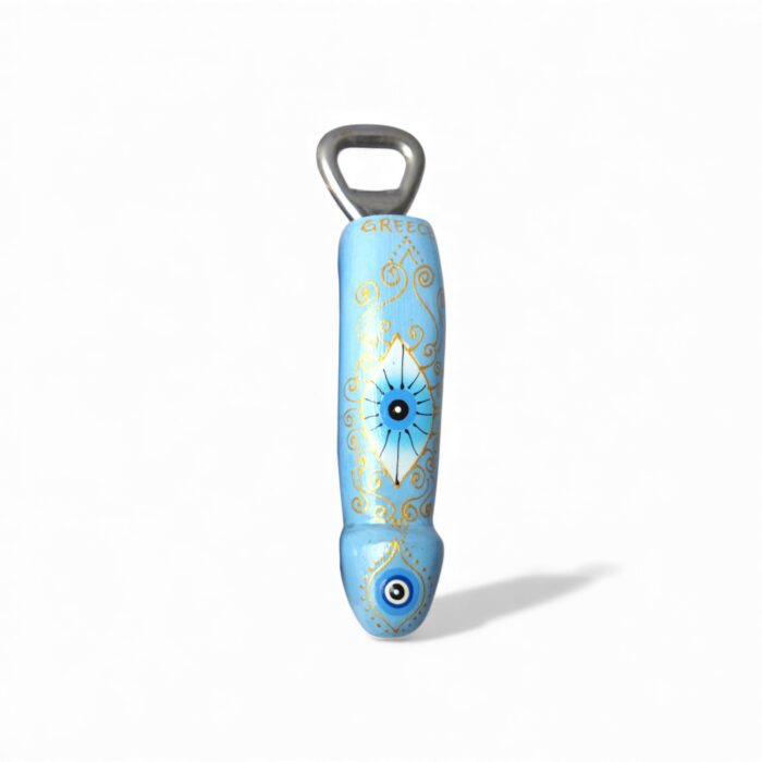 Ξύλινος Φαλλός Ανοιχτήρι Ανάγλυφος  Μάτι - Image 3