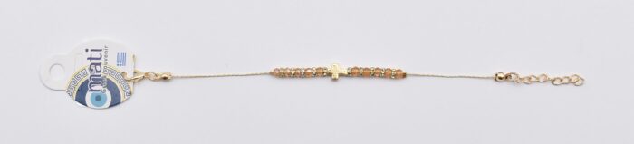 Βραχιόλι αλυσίδα με σταυρό - Image 2