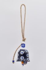 Κρεμαστή Κεραμική Καμπάνα Μάτι - Image 3