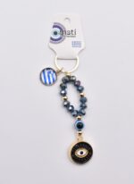 Μεταλλικό Μπρελόκ με Μάτι, Χάντρα & Ελληνική Σημαία - Image 8