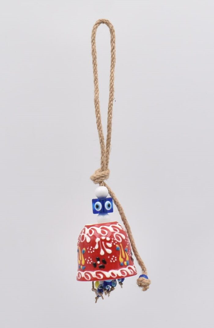 Κρεμαστή Κεραμική Καμπάνα Δαντέλα - Image 4