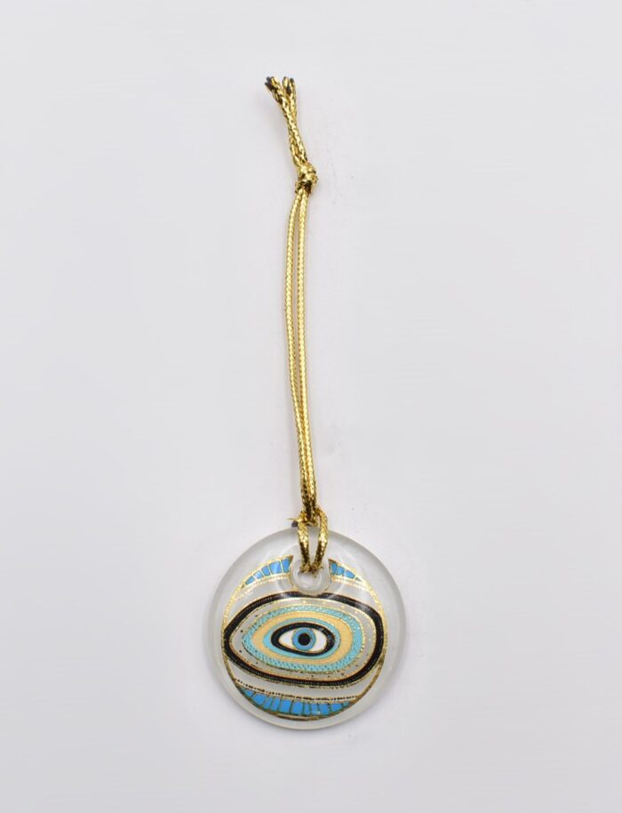 Κρεμαστό Μάτι Γυάλινο με Χρυσό Σχοινάκι - Image 12