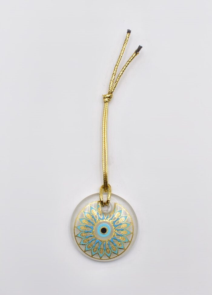 Κρεμαστό Μάτι Γυάλινο με Χρυσό Σχοινάκι - Image 14