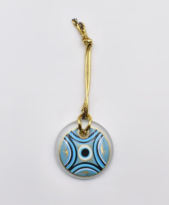 Κρεμαστό Μάτι Γυάλινο με Χρυσό Σχοινάκι - Image 15