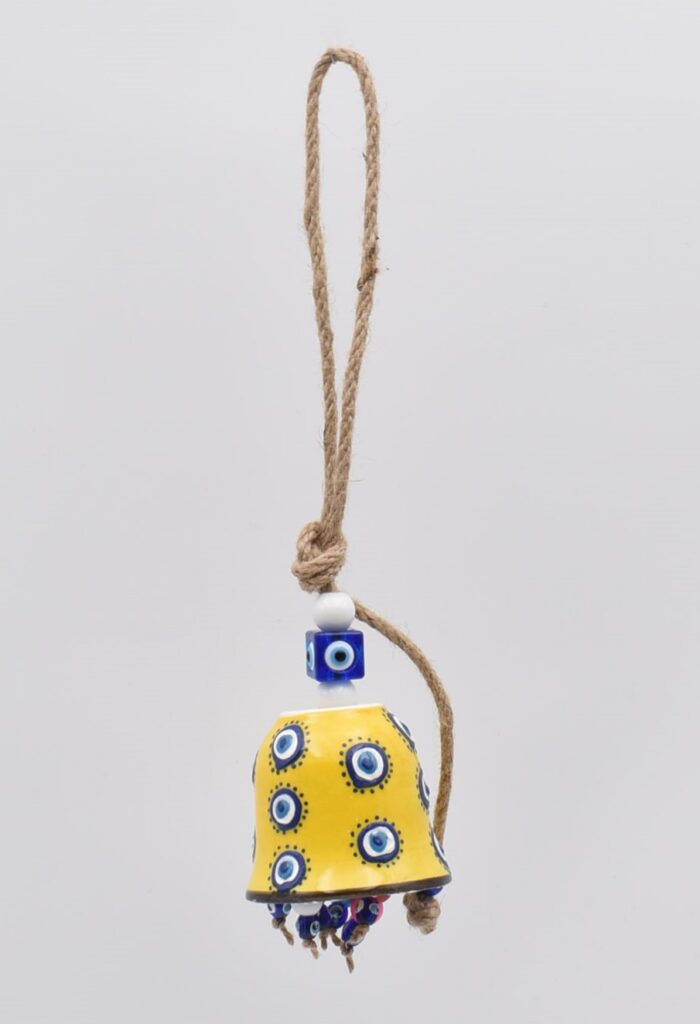 Κρεμαστή Κεραμική Καμπάνα Μάτι - Image 6