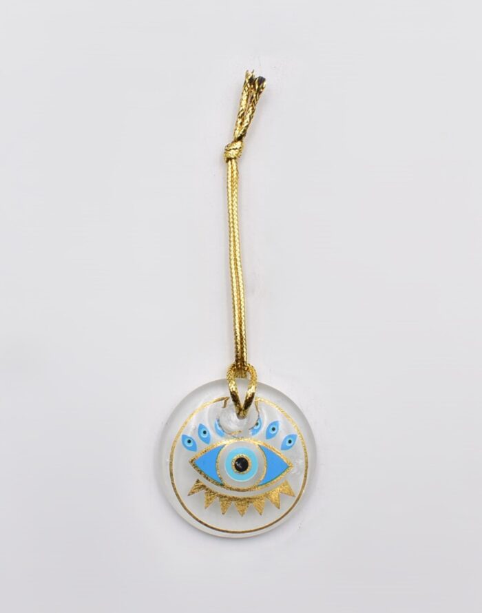 Κρεμαστό Μάτι Γυάλινο με Χρυσό Σχοινάκι - Image 18