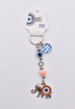 Μεταλλικό Μπρελόκ με Μάτι, Χάντρα & Ελληνική Σημαία - Image 7