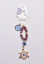 Μεταλλικό Μπρελόκ με Μάτι, Χάντρα & Ελληνική Σημαία - Image 16