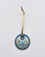 Κρεμαστό Μάτι Γυάλινο με Χρυσό Σχοινάκι - Image 3