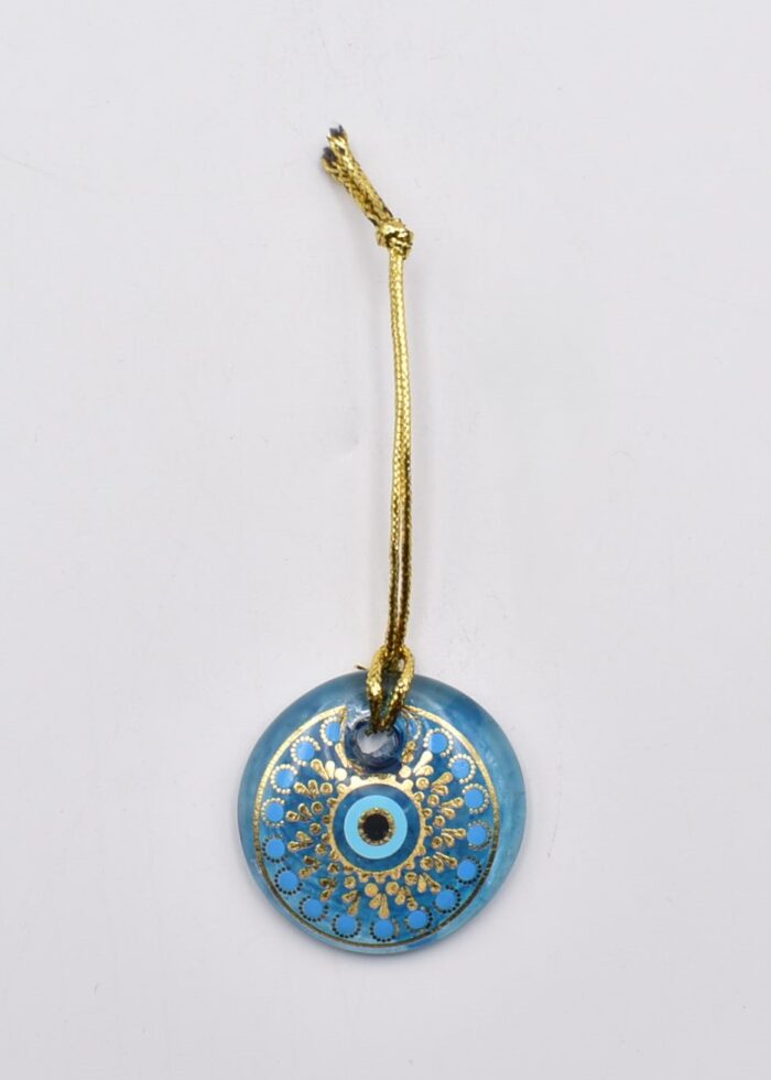 Κρεμαστό Μάτι Γυάλινο με Χρυσό Σχοινάκι - Image 7