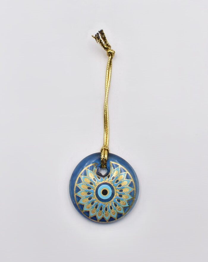 Κρεμαστό Μάτι Γυάλινο με Χρυσό Σχοινάκι - Image 8